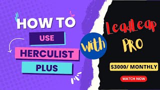 LeadsLeap Learn how to use HercuList Plus amp LeadsLeap [upl. by Emirak]