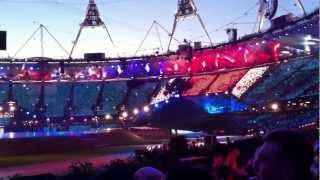 London 2012 Opening Ceremony  James Bond Theme [upl. by Ilene]