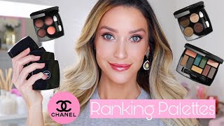 RANKING MY ENTIRE CHANEL EYESHADOW PALETTE COLLECTION [upl. by Tenaj]