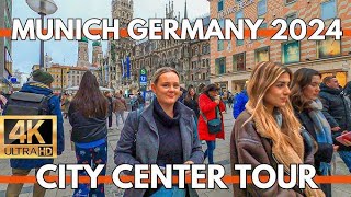 MUNICH  MÜNCHEN Marienplatz Walking Tour Germany [upl. by Ahsitra]