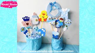 COMO HACER CENTROS DE MESA PARA BABY SHOWER 🍼 DIY MANUALIDADES ⭐ [upl. by Quint]