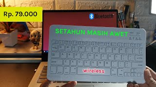 CARA MENGHUBUNGKAN KEYBOARD BLUETOOTH KE LAPTOP [upl. by Twelve]