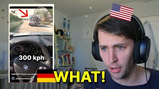 American reacts to CRAZY Autobahn Clips 1 [upl. by Jeroma]