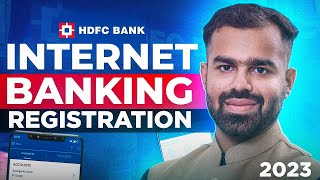 HDFC Bank Internet Banking Registration 2024 Full Process [upl. by Nakashima3]