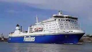 Ferry Finnmaid departing Helsinki Finland [upl. by O'Dell]