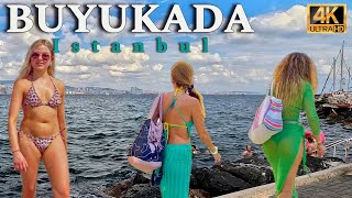 Princes’IslandsBüyükadaAdalar Istanbul Paradise Walking Tour 4K 60fps [upl. by Rafiq]