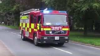 Suffolk Fire amp Rescue Service  Clare WrT 2001reg spare responding October 2015 [upl. by Lanos]