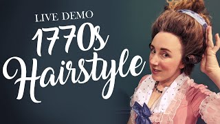 How To Do A 1770s Hedgehog Hairstyle With Hair Pieces [upl. by Dniren]