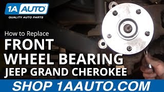 How to Replace Front Wheel HubBearing 9904 Jeep Grand Cherokee PART 2 [upl. by Ramberg]