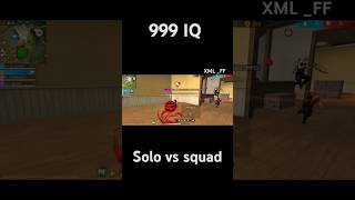 EASY 999 IQ solo vs squad  XMLFF  freefire shorts youtubeshorts [upl. by Ylrehc]