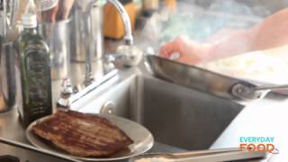 PanSeared Steak with Onion and Worcestershire  Everyday Food with Sarah Carey [upl. by Constancia]