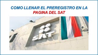 COMO HACER EL PREREGISTRO EN EL SAT DEL RFC PASO A PASO NUEVO INGRESO quotPERSONAS FISICASquot 2024 [upl. by Isej]