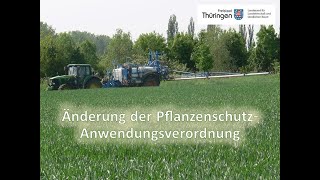 Änderung der PflanzenschutzAnwendungsverordnung [upl. by Annuaerb169]