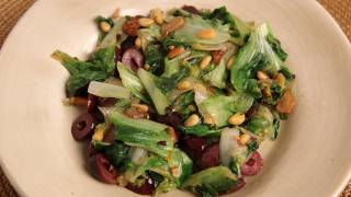 Sauteed Escarole Recipe  Laura Vitale  Laura in the Kitchen Episode 303 [upl. by Yrdnal]