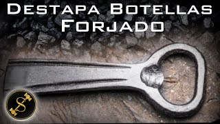 Destapador de Botellas Forjado paso a paso  Forging Bottle Opener [upl. by Zebada]