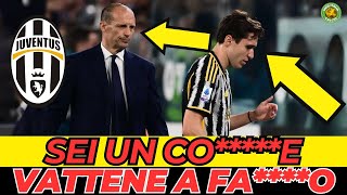 CHIESA SBOTTA CONTRO ALLEGRI PAROLE PESANTISSIME RIPRESE DALLE TELECAMERE [upl. by Haodnanehs]