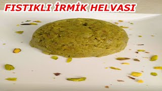 fıstıklı irmik helvası tarifi  5 dakikada hazır  Tatiananın mutfağı  ФИСТАШКА МАННАЯ [upl. by Anerys209]