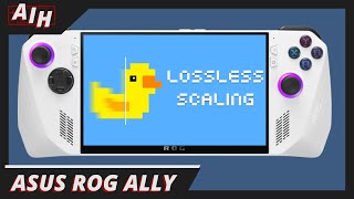 Lossless Scaling On The Asus Rog Ally Frame Generation Is Here For The Ally [upl. by Kariotta]