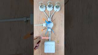 3 Gang switch wiring electricalwiring diy electrical lightswitch electricalinstallation [upl. by Krahling664]