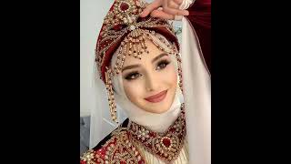 Pakistani Hijab bridal Barat look ❤️ Pakistani Hijab bridal look💫  Pakistani Hijab bridal makeup [upl. by Leahcir]