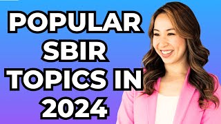 Top 5 Hottest SBIR Topics in 2024 Healthcare Biotech AI Renewable Energy amp More [upl. by Hanauq]