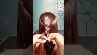 how to make hairstyle with safety pin 🧷🧷🧷hairstyle shortsafety pin [upl. by Alesram]