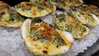 Oysters Rockefeller Recipe  Special Date Night Appetizer [upl. by Ikairik574]