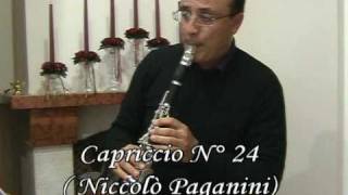 N Paganini Capriccio N°24 for Clarinet [upl. by Lsil]