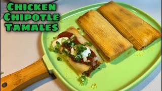 DELICIOUS Chicken Chipotle Tamales Recipe [upl. by Ariam]