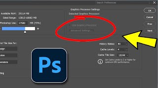 Fix Photoshop Graphics Processor Not Detected  How To Solve graphics processor Settings Missing ✅ [upl. by Ailemac]