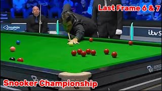 Snooker Championship Ronnie O’Sullivan VS Stuart Bingham  Last Frame 6 amp 7 [upl. by Ailimaj]