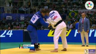 Judo 2013 World Championships Rio de Janeiro Penalber BRA  Pietri FRA 81kg [upl. by Liris]