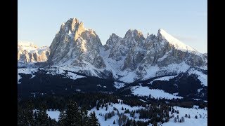 Skiing Seiser Alm  Ortisei Dolomites  Italy 012019 [upl. by Magner835]