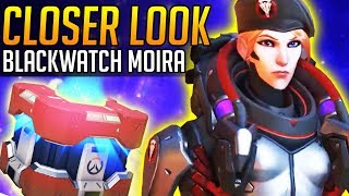 Overwatch  Blackwatch Moira Skin in FULL DETAIL New From Blizzard [upl. by Materse]