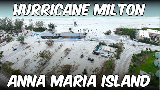 Hurricane Miltons Effects on Anna Maria Island [upl. by Wester]