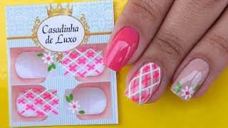 Como Fazer Adesivos Para Unhas [upl. by Eneleh]