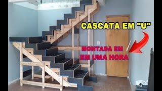 CONSTRUINDO ESCADA CASCATA EM UMA HORA [upl. by Yniar]