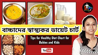 Tips for Healthy Diet Chart for Babies and Kids in Bengali  Babys and Kids Diet Plan [upl. by Haziza]