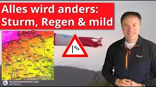 Das wird eine Umstellung Sturm Tauwetter und Regen [upl. by Nae]