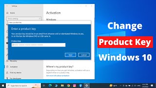 How to Change Product Key in Windows 10 [upl. by Milburn120]