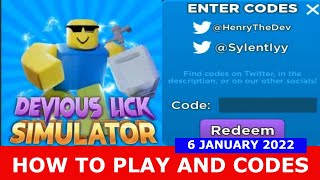 All 3 NEW DEVIOUS LICK SIMULATOR CODES Update 1 CODES For Devious Lick Simulator Codes Roblox [upl. by Drapehs]