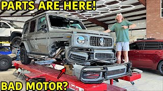 Rebuilding A Wrecked 2022 Mercedes G63 G Wagon PART 1 [upl. by Naesed604]