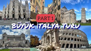 PRONTOTURLA BÜYÜK İTALYA TURUNA GİTTİK PART 1 VLOG I NAPOLİ ROMA FLORANSA VENEDİK MİLANO [upl. by Sewel]