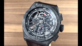 Zenith Defy El Primero 21 Carbon Fiber 109000900496R921 Zenith Watch Review [upl. by Dedie701]