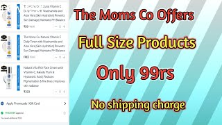 The Moms Co Today Offers  Full Size Products🔥 Only 99rsvideothemomsco todayoffers 😱 [upl. by Charita457]