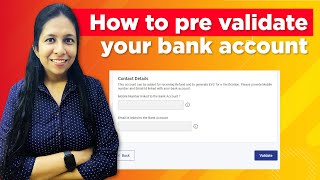 How to Add Pre validate bank account on Income Tax  How to validate bank account in Income Tax [upl. by Alul668]