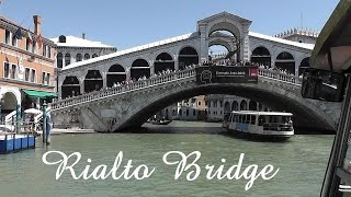 VENICE Rialto Bridge walk on bridge and view from boat [upl. by Ennovaj49]