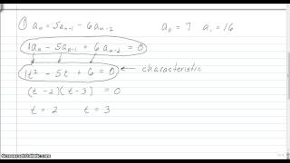 Solving Linear Recurrence Relations 1 [upl. by Elery]