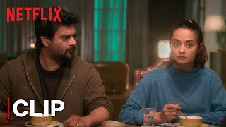 R Madhavan amp Surveen Chawla Break The Big News  Decoupled  Netflix India [upl. by Bennir]