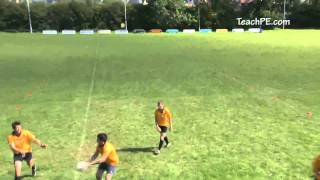 Rugby Drill  Passing  Miss Pass [upl. by Cora904]